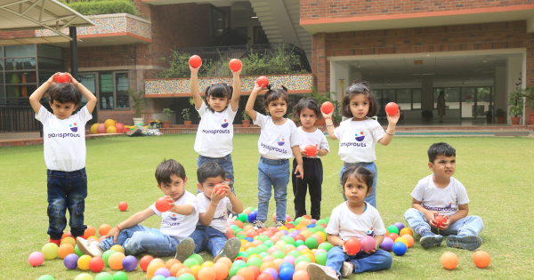 Kids Engaged in Free Play at the Best Play School in Gurgaon